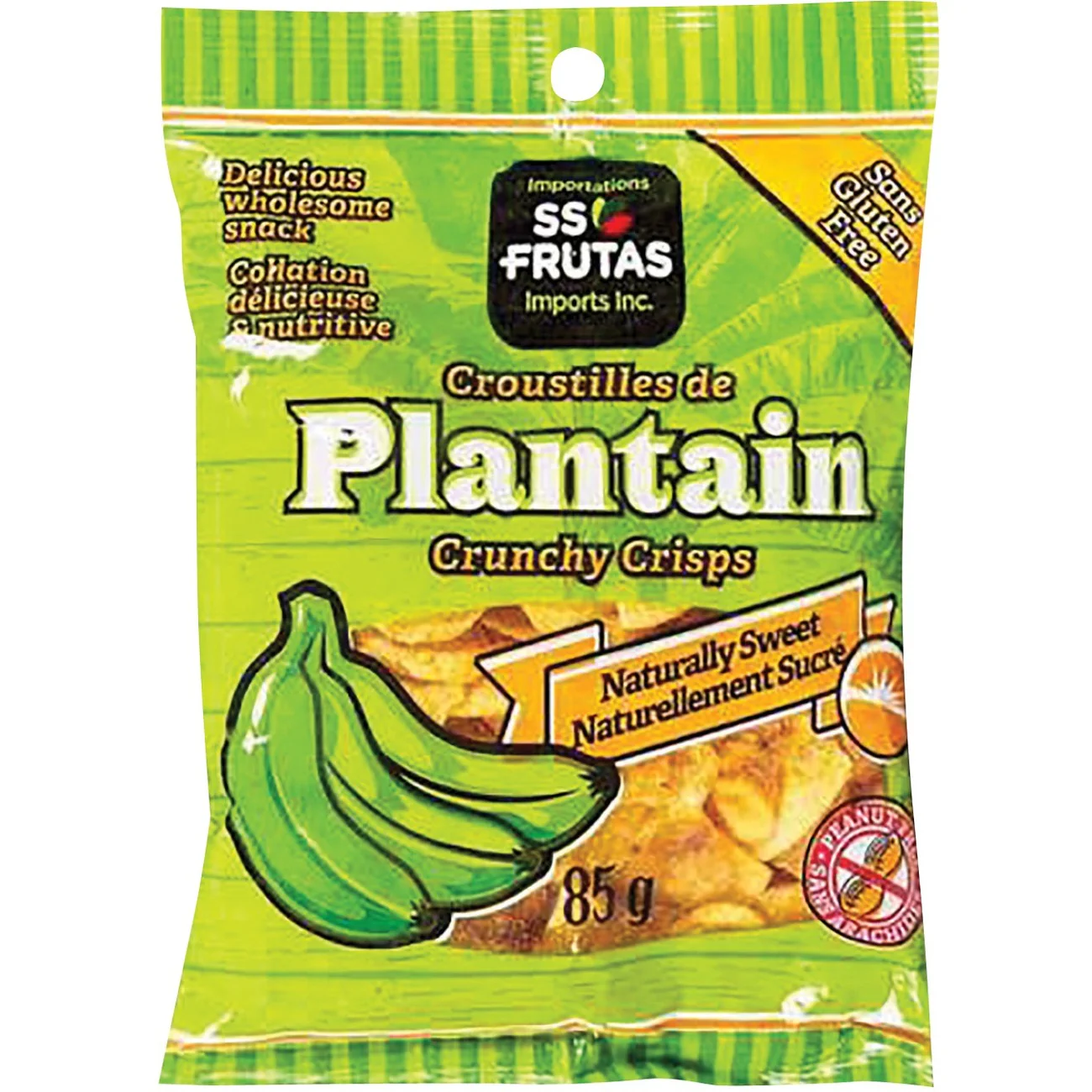 SS-Frutas | Plantain Crunchy Crisps Chips Naturally Sweet | 85 g X 50 | Box - Ships Free Within Canada on Orders Above CAD $199 - Ships Free Within Canada on Orders Above CAD $199