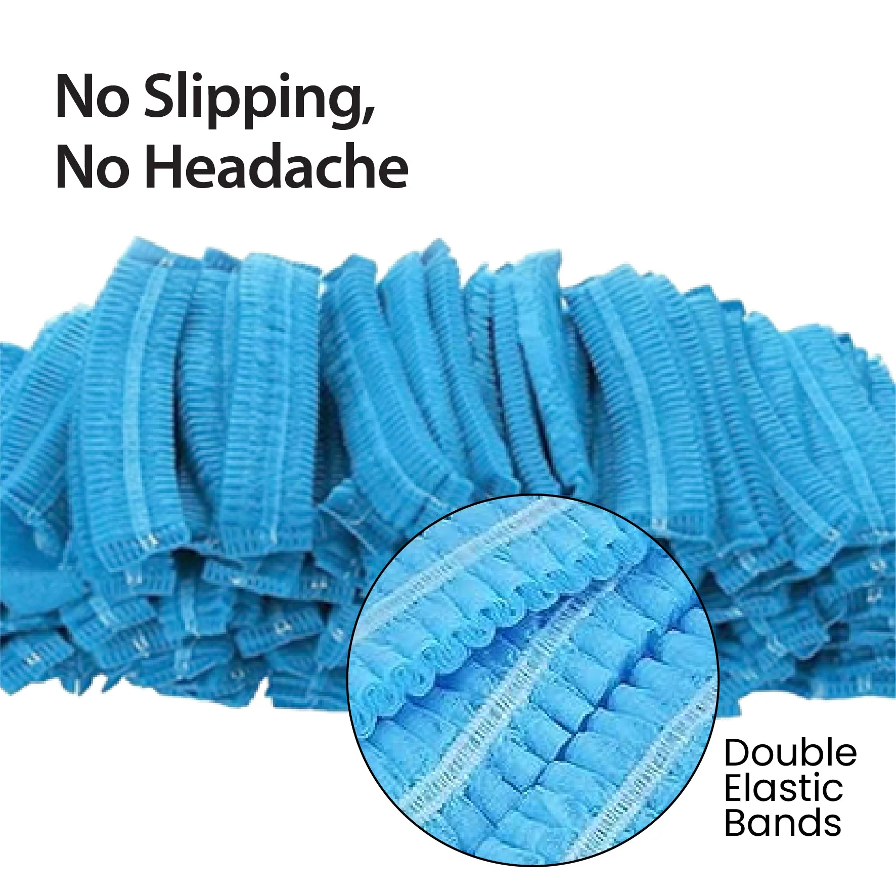 Rhino - 21" Bouffant Cap, Blue - BCAP21-BL - Image 6