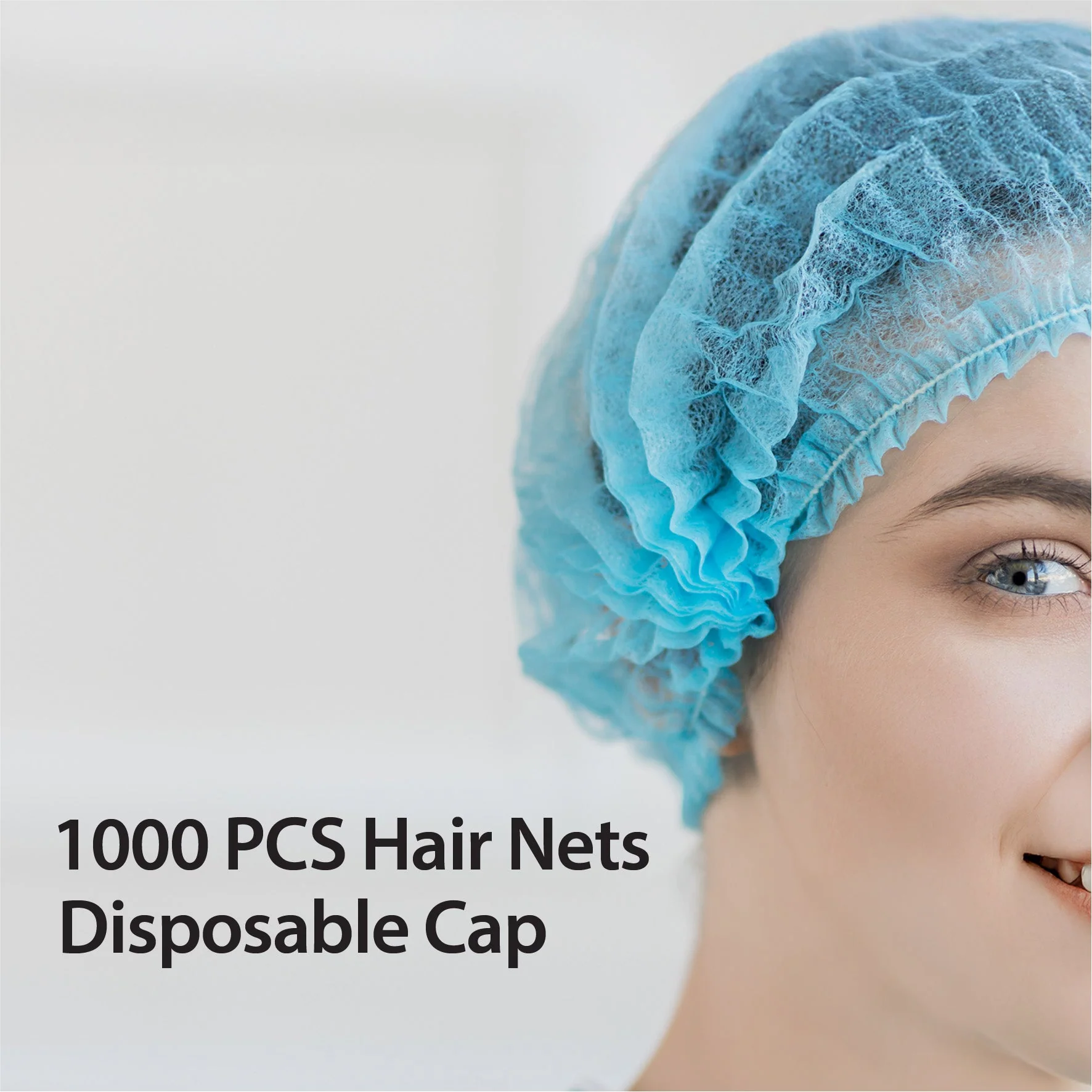 Rhino - 21" Bouffant Cap, Blue - BCAP21-BL - Image 8