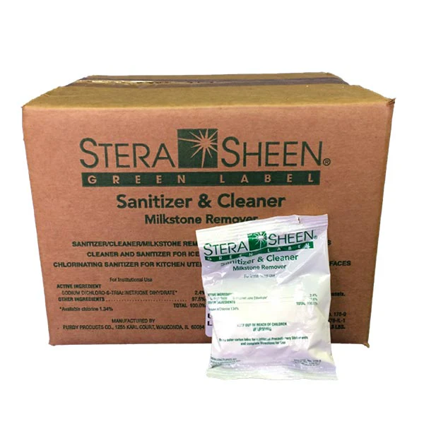 Stera-Sheen Green Label Sanitizer and Cleaner - 2 oz Packets, Box of 100 - Canada - Image 4