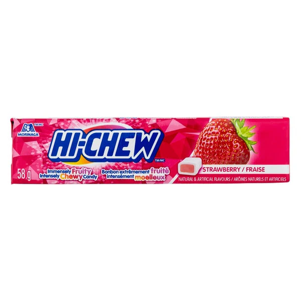 Strawberry Candy - 4 Cases x 12 Packs x 58 g - Hi-Chew - Canadian Distribution - Ships Free Within Canada on Orders Above CAD $199
