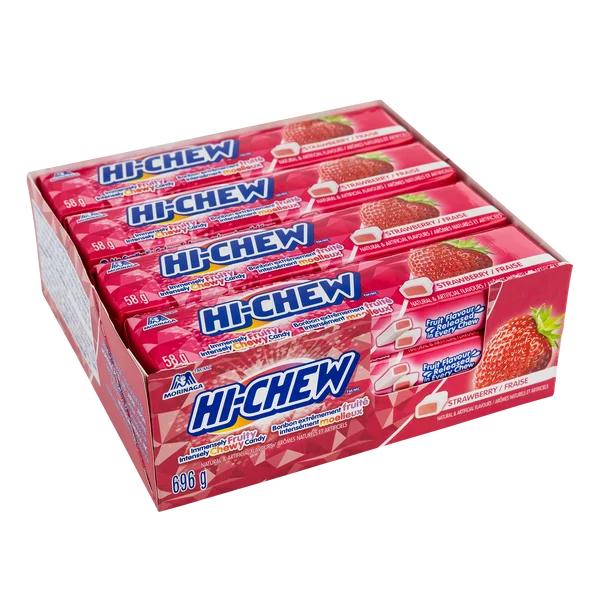 Strawberry Candy - 4 Cases x 12 Packs x 58 g - Hi-Chew - Canadian Distribution - Ships Free Within Canada on Orders Above CAD $199 - Image 2