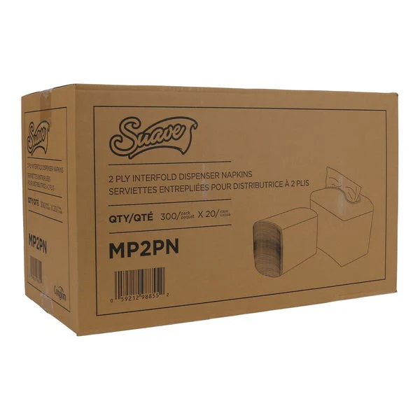 Suave 2-Ply Dispenser Napkin - 20 Packs of 300  - Disposables, Restaurant Packaging and Take-Out Supplies - Canadian Distribution - Ships Free Within Canada on Orders Above CAD $199 - Image 6