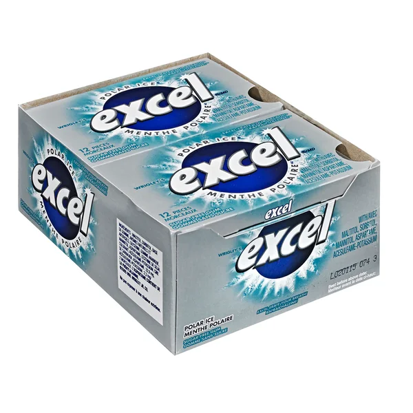 Sugar-free Polar Ice Gum - 4 Cases x 12 Packs x 12 Pieces - Excel - Canadian Distribution - Ships Free Within Canada on Orders Above CAD $199 - Image 2