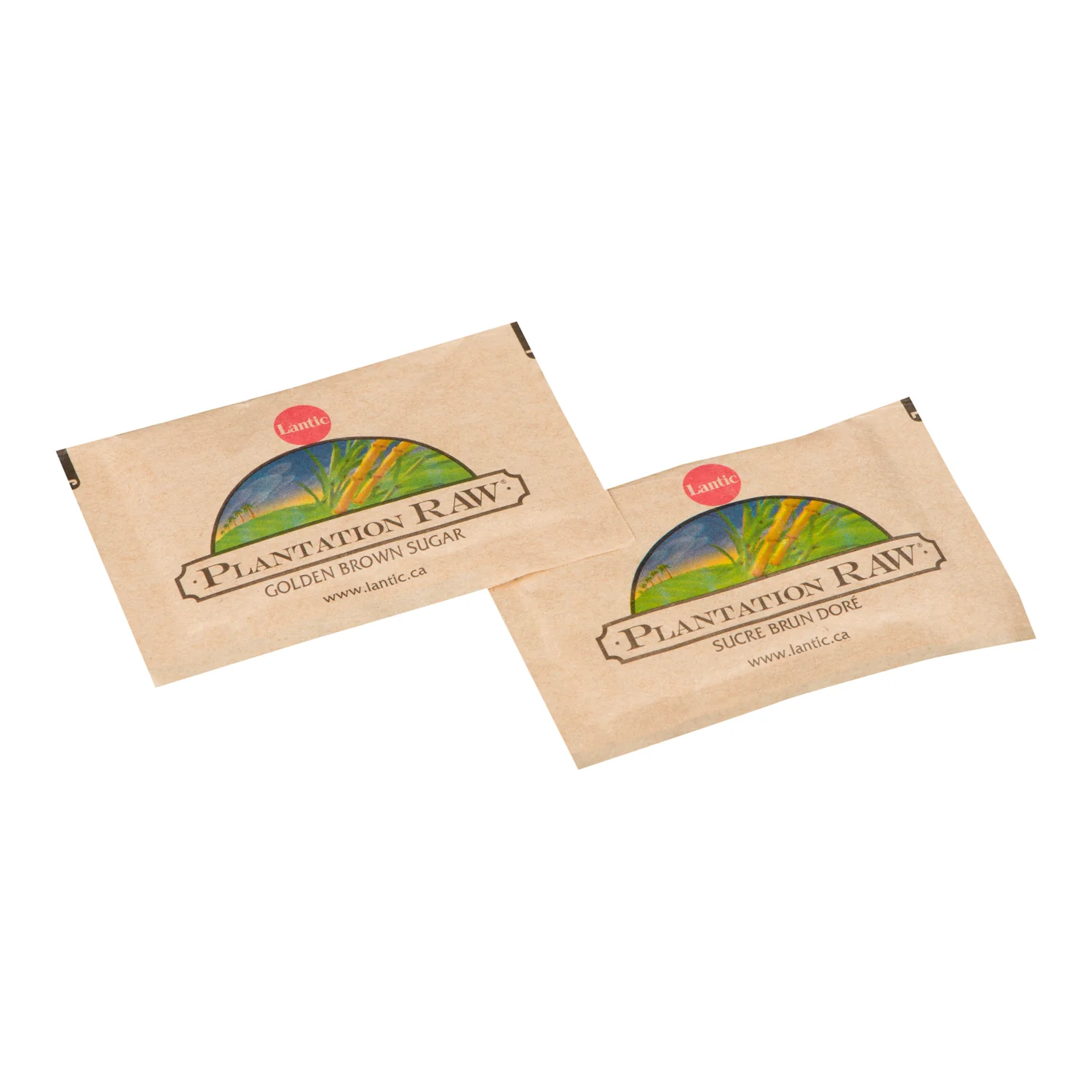 Sugar Packet Brown Raw 1000 ct. - 1 x 1000 count - Plantation - Restaurant and Foodservice Ingredients - Canadian Distribution - Ships Free Within Canada on Orders Above CAD $199