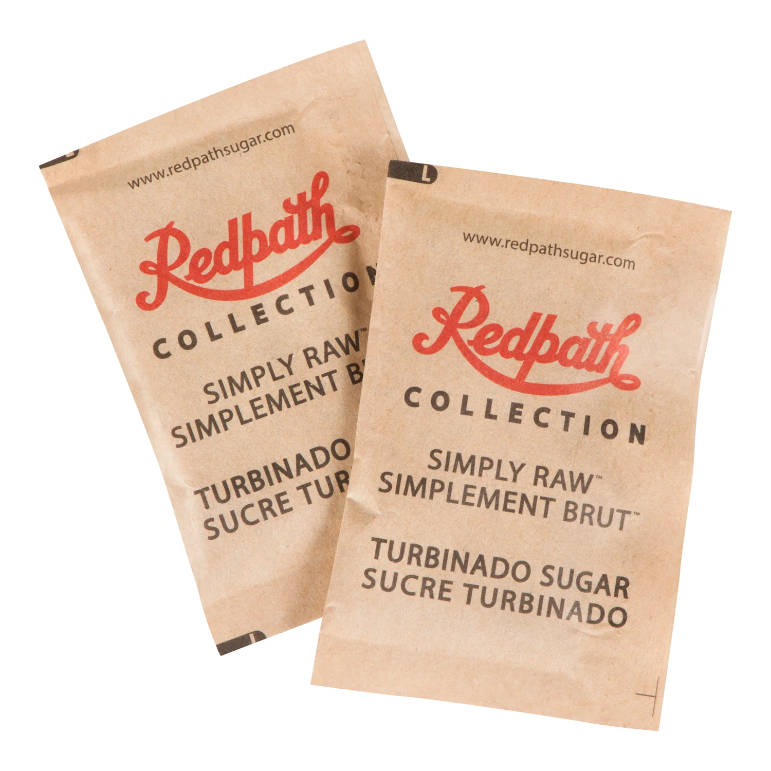 Sugar Packet Raw - 1 x 1000 count - Red Path - Restaurant and Foodservice Ingredients - Canadian Distribution - Ships Free Within Canada on Orders Above CAD $199