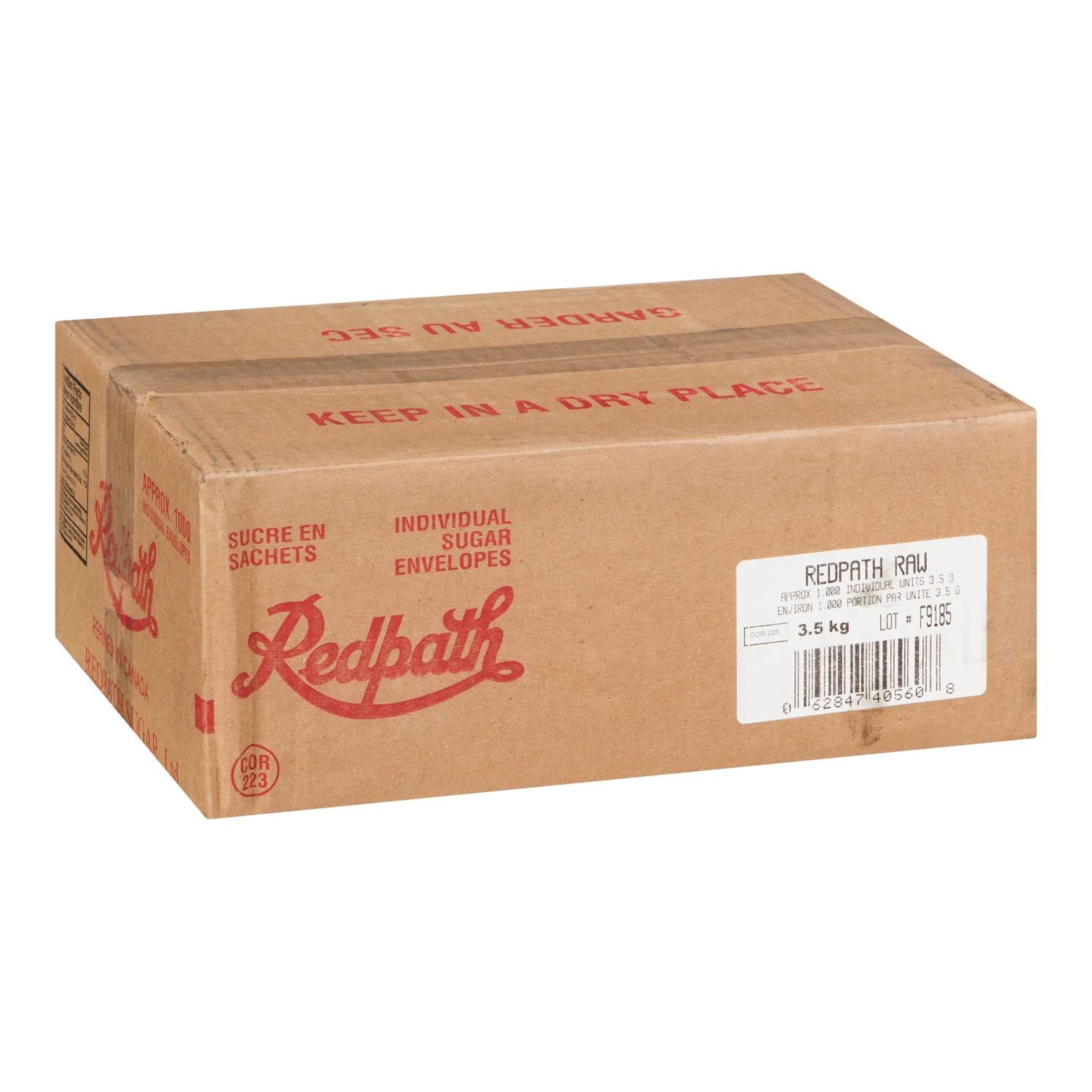 Sugar Packet Raw - 1 x 1000 count - Red Path - Restaurant and Foodservice Ingredients - Canadian Distribution - Ships Free Within Canada on Orders Above CAD $199 - Image 2