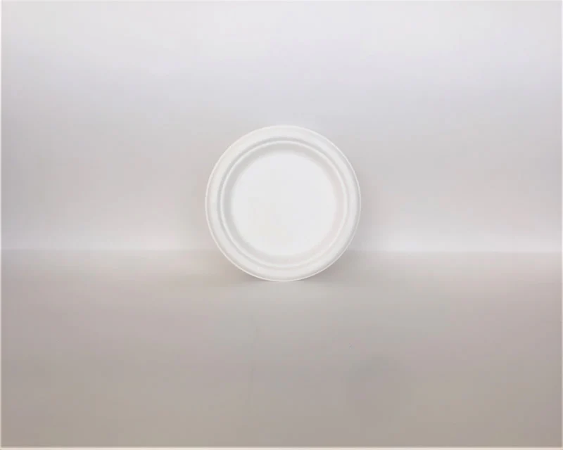 Sugarcane Plate - 6/7/9/10 inch - 1000cs BPI - Disposable Take Away Food Packaging - Canadian Distribution