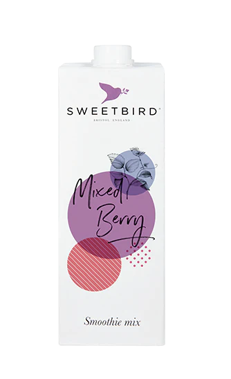 Sweetbird Smoothies - Mixed Berries - 8 x 1 L Case - Vegan - Canadian Distribution - Ships Free Within Canada on Orders Above CAD $199