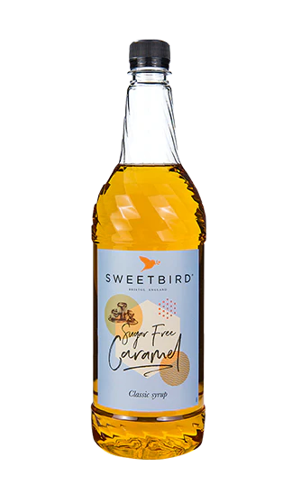 Sweetbird Syrup - Sugar Free Caramel - 6 x 1 L Case - Vegan - Canadian Distribution - Ships Free Within Canada on Orders Above CAD $199