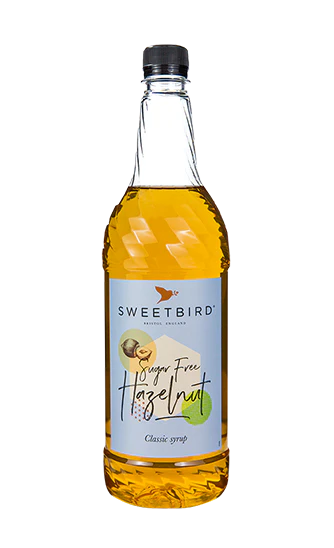 Sweetbird Syrup - Sugar Free Hazelnut - 6 x 1 L Case - Vegan - Canadian Distribution - Ships Free Within Canada on Orders Above CAD $199
