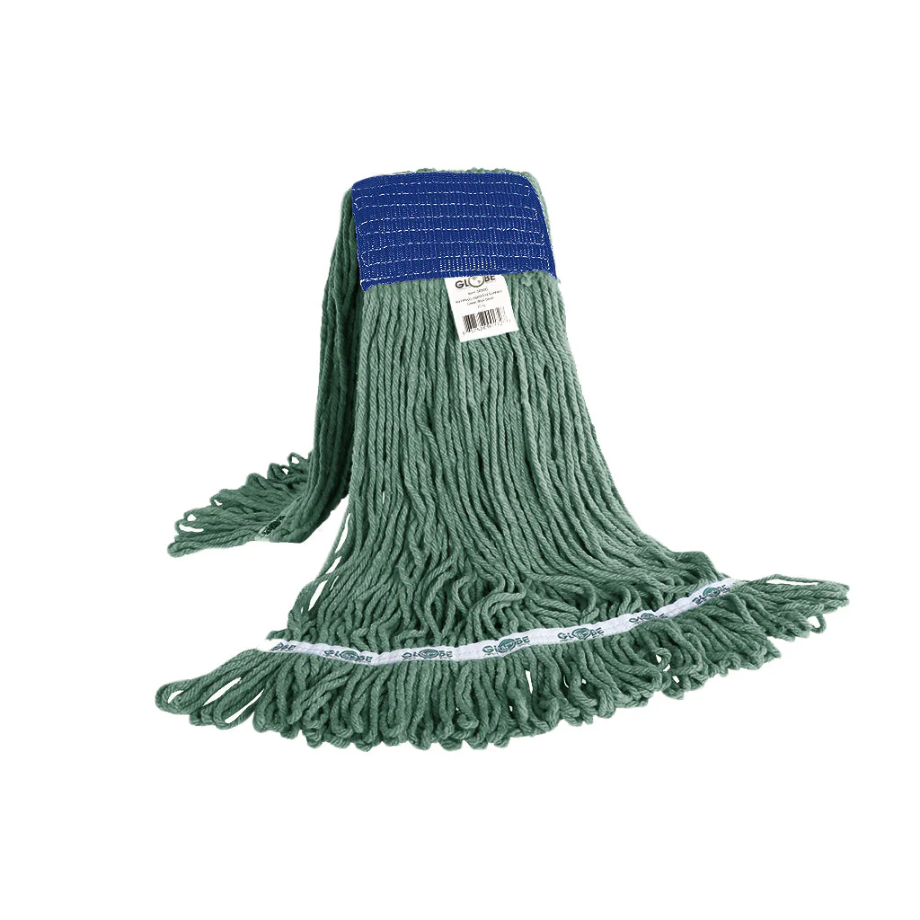 Syn-Pro® Synthetic 5 Inch Wide Band Wet Green Looped End Mop - Sold By The Case