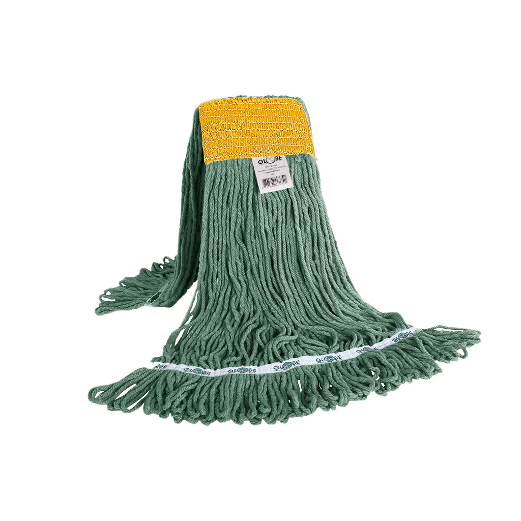 Syn-Pro® Synthetic 5 Inch Wide Band Wet Green Looped End Mop - Sold By The Case - Image 6