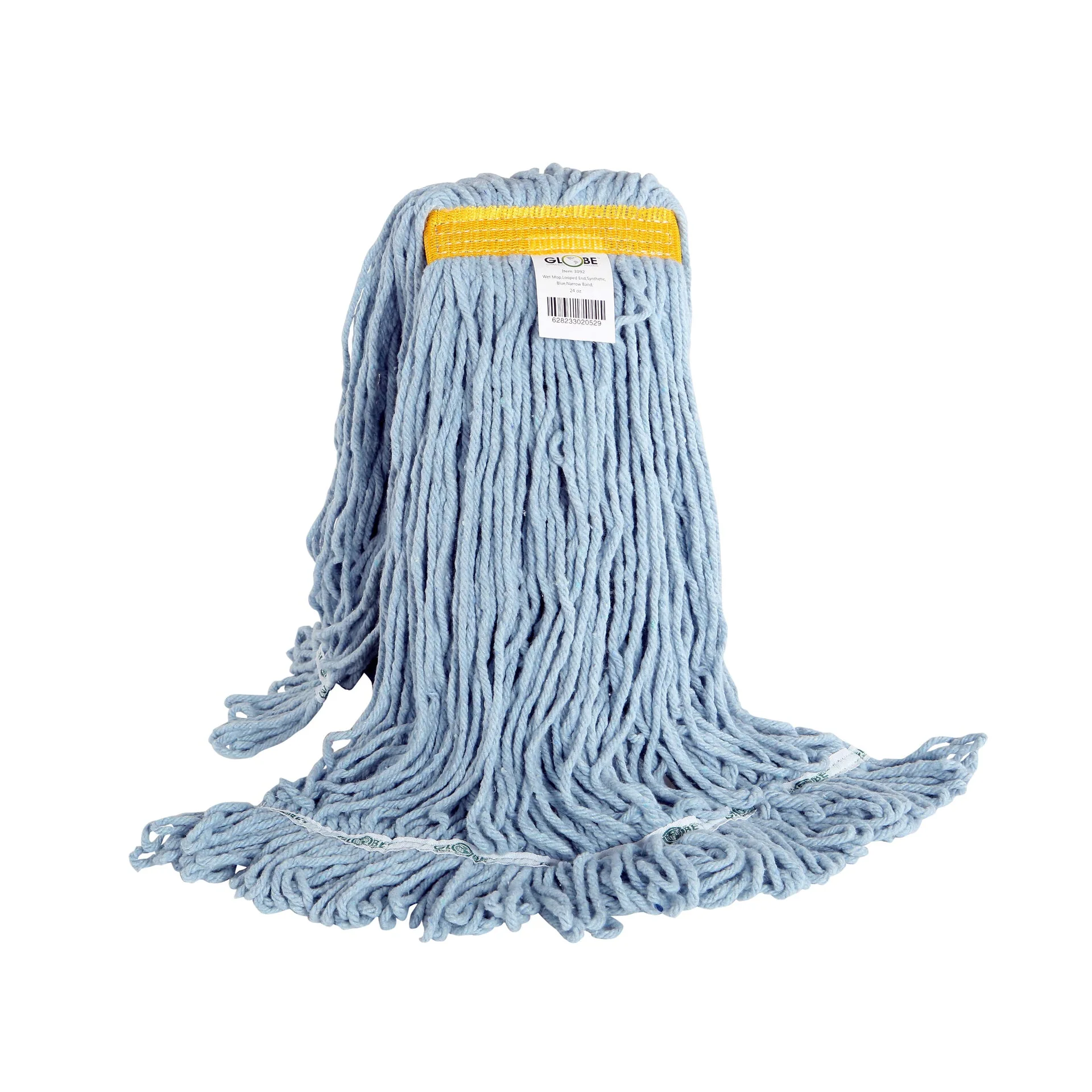 Syn-Pro® Synthetic Narrow Band Wet Blue Looped End Mop - Sold By The Case - Image 6