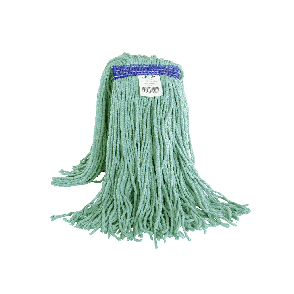 Syn-Pro® Synthetic Narrow Band Wet Green Cut End Mop - Sold By The Case