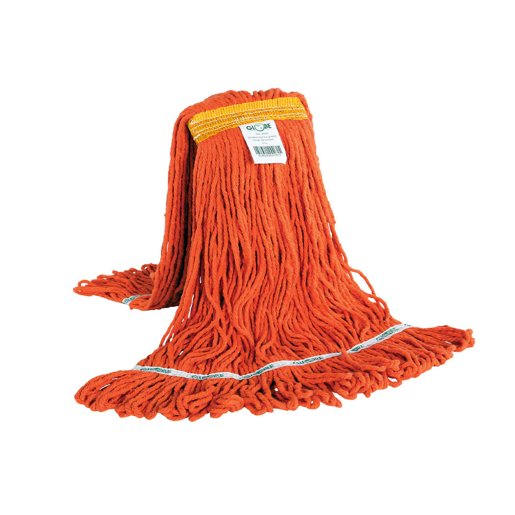 Syn-Pro® Synthetic Narrow Band Wet Orange Looped End Mop - Sold By The Case - Image 6