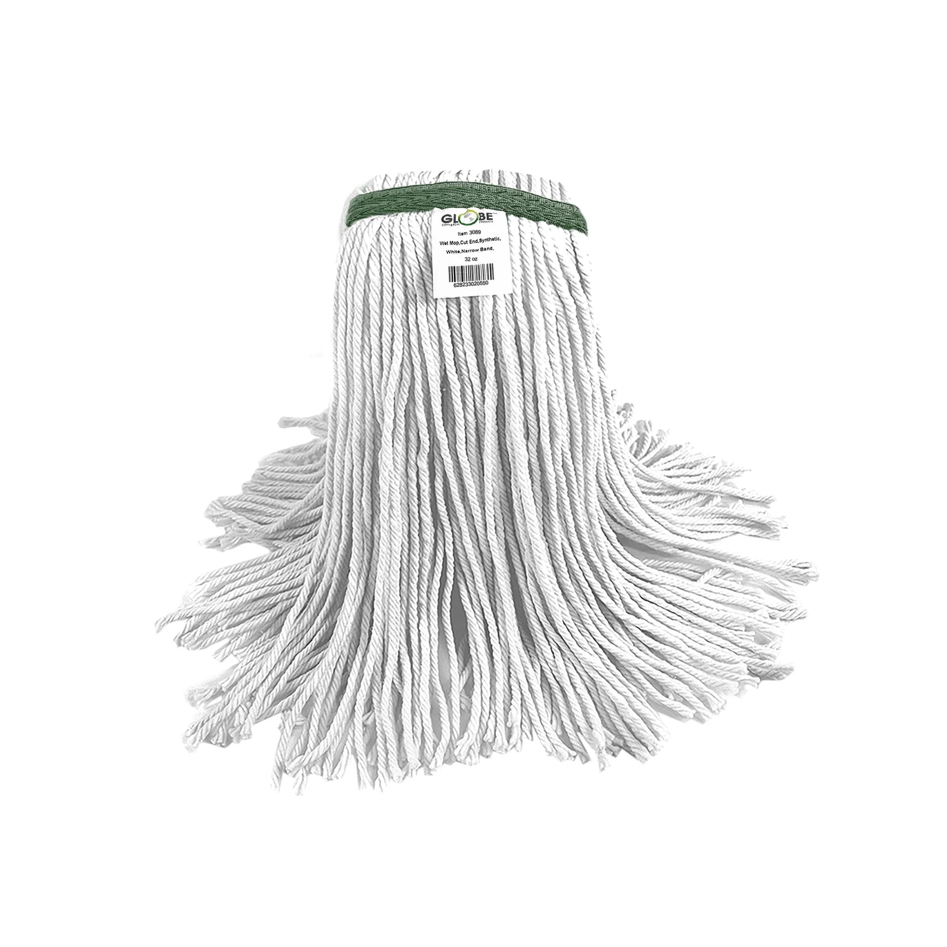 Syn-Pro® Synthetic Narrow Band Wet White Cut End Mop - Sold By The Case - Image 10