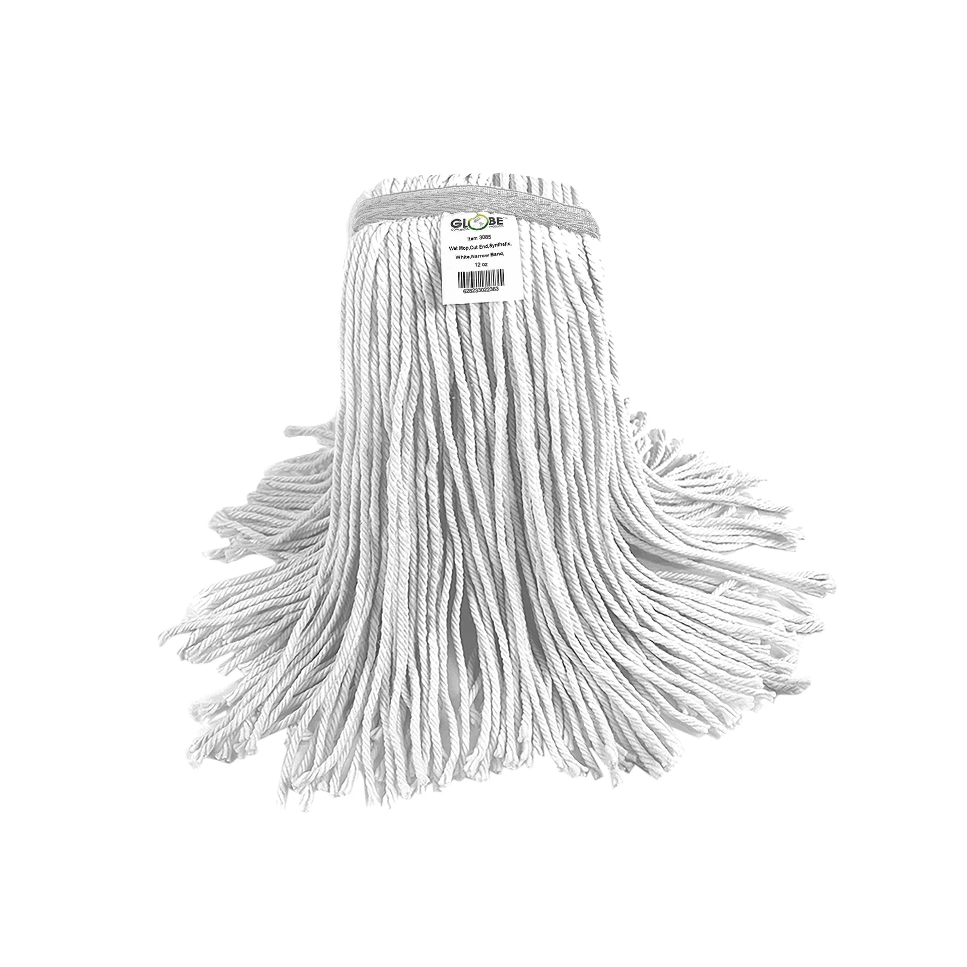 Syn-Pro® Synthetic Narrow Band Wet White Cut End Mop - Sold By The Case - Image 7