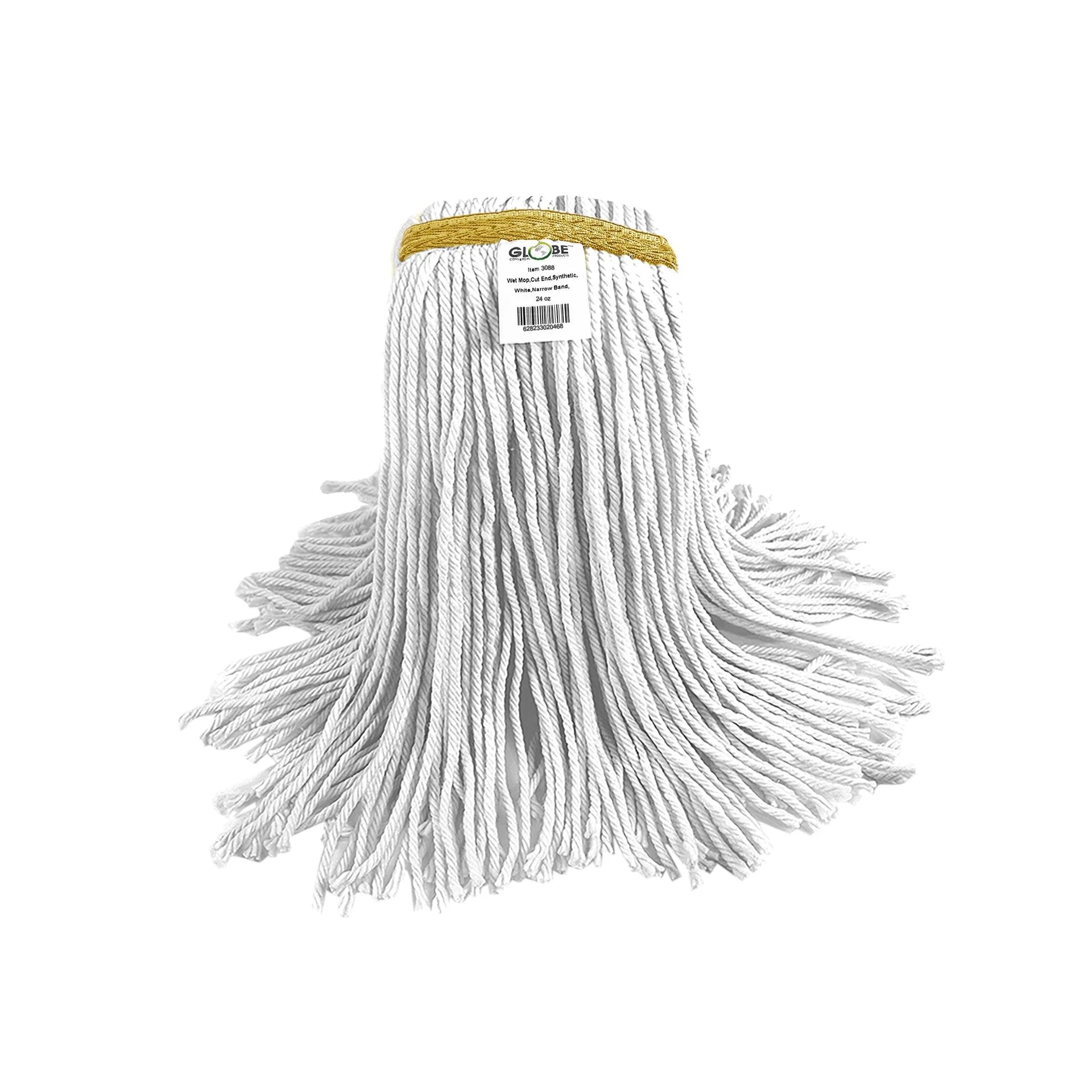 Syn-Pro® Synthetic Narrow Band Wet White Cut End Mop - Sold By The Case - Image 9