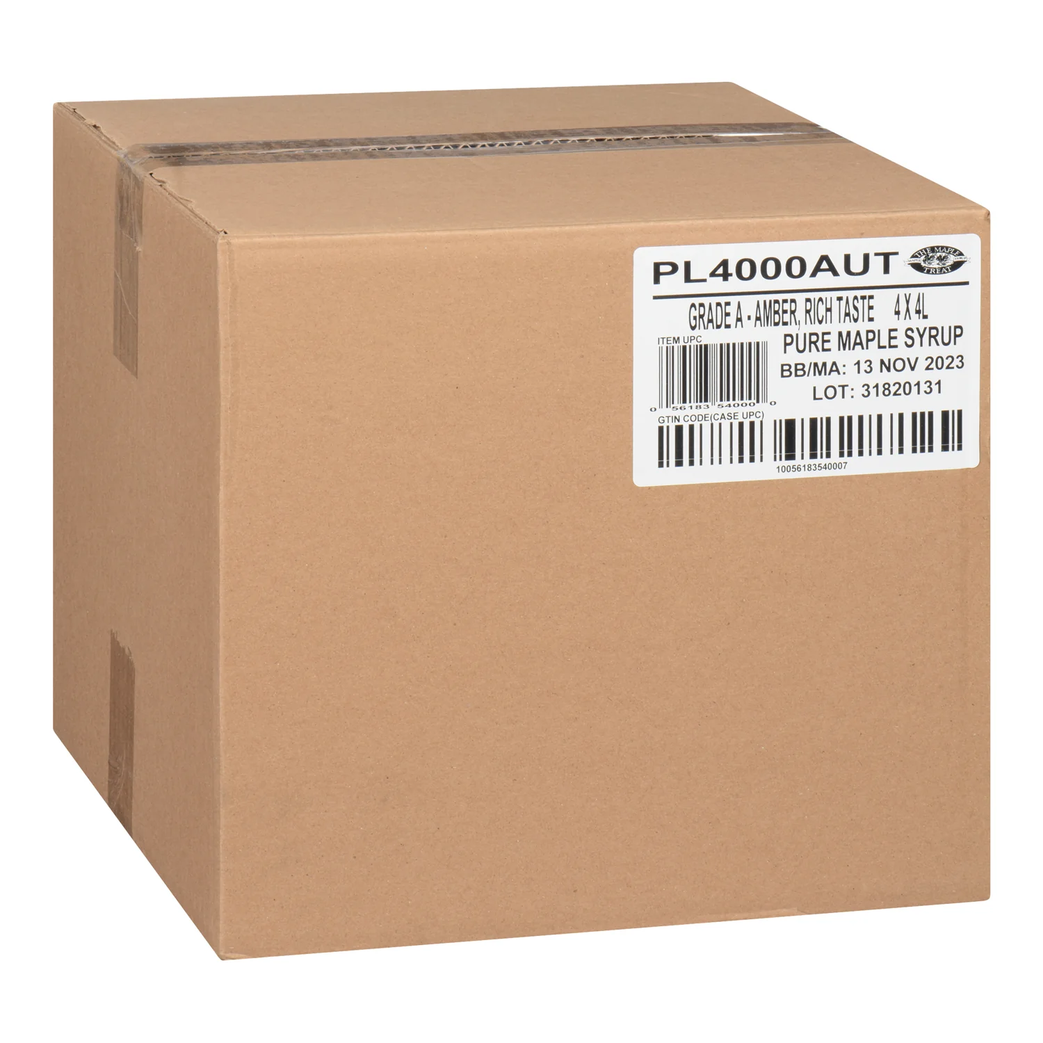Syrup Maple Pure - 4 x 4 L (Case = 1 x 4 L) - The Maple Treat - Restaurant and Foodservice Ingredients - Canadian Distribution - Ships Free Within Canada on Orders Above CAD $199 - Image 2