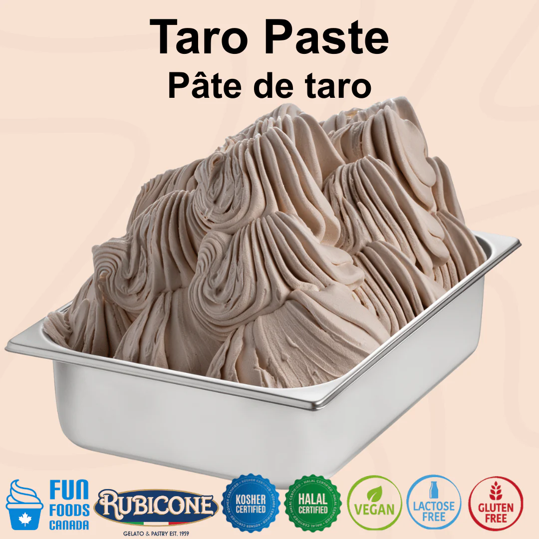 "PRE-ORDER" Taro Paste - Fruit Gelato Pastes - Case of 2 x 3 KG Buckets - Rubicone Canada - Ships Free Within Canada on Orders Above CAD $199