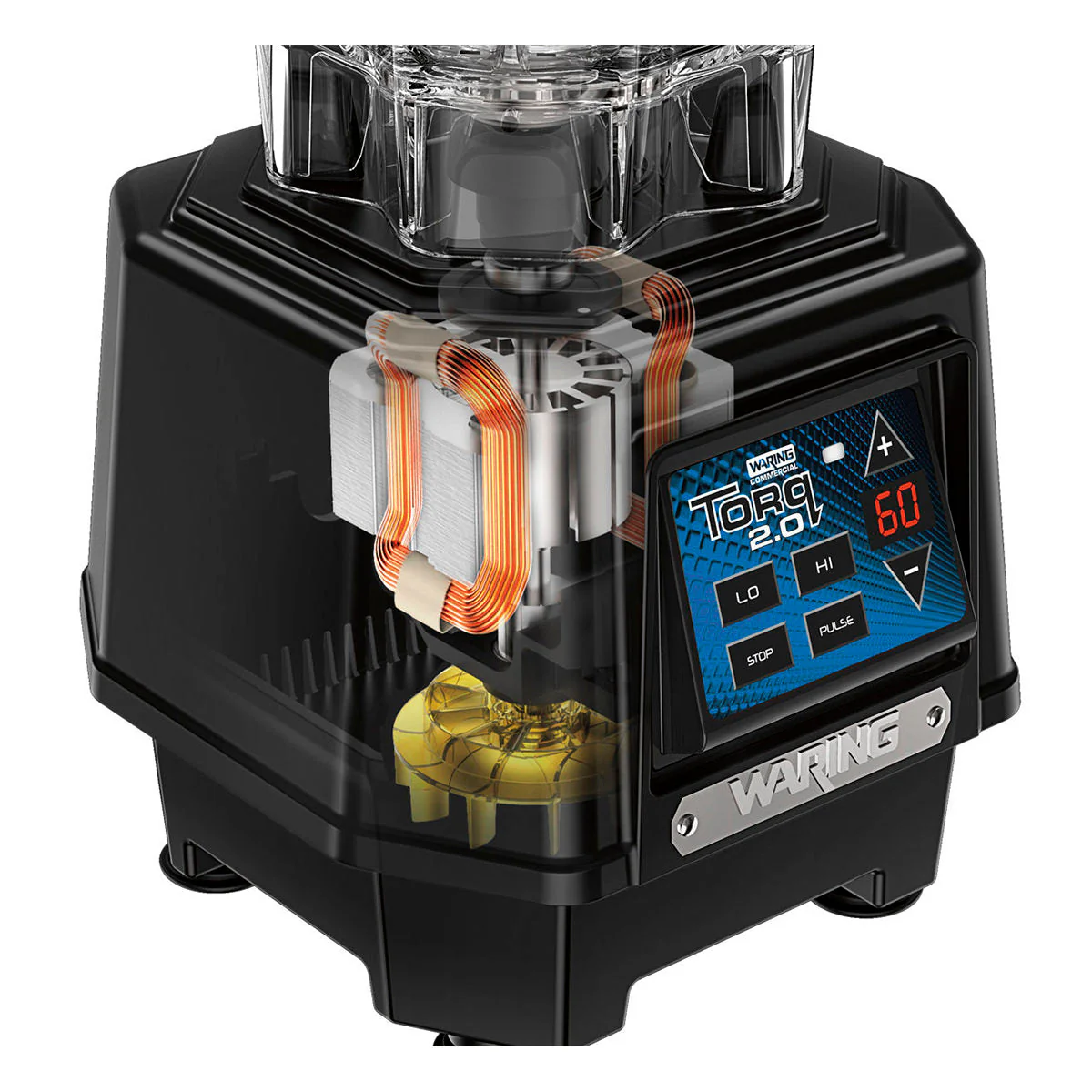 TBB160P6 "Torq 2.0" Medium-Duty Blender with 60 Second Timer & 64 oz Copolyester Jar by Waring Commercial - Image 3