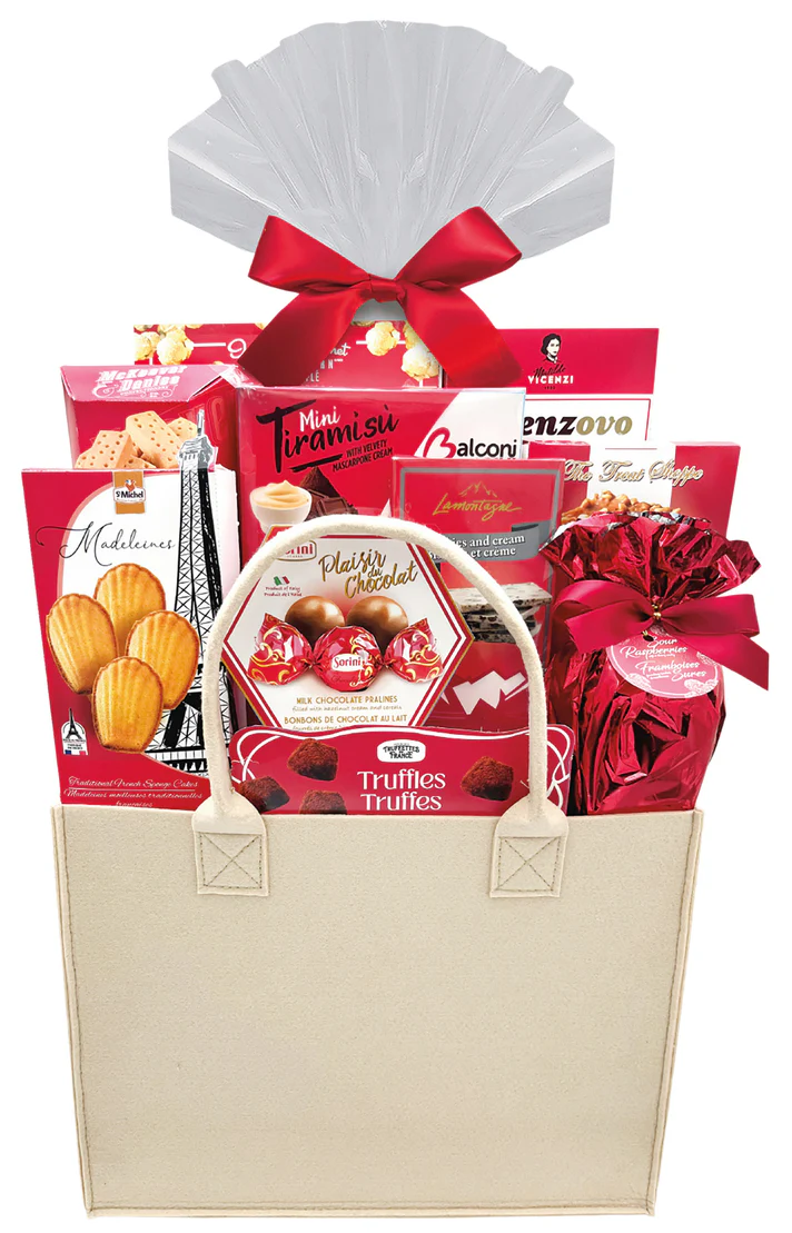 Temptations Gift Basket - Reusable Tote Included - 1.7 KG - 🍁Made in Canada from Domestic and Imported Ingredients - Canadian Distribution - Ships Free Within Canada on Orders Above CAD $199