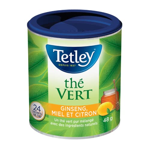 Tetley Green Tea with Honey, Lemon & Ginseng – 24 Tea Bags per Box, 6-Pack Bundle (Kosher) - Canadian Distribution - Ships Free Within Canada on Orders Above CAD $199 - Image 2
