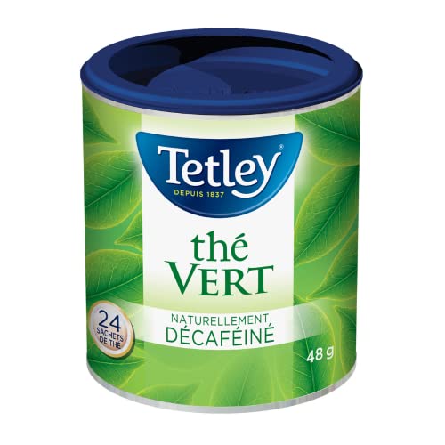 Tetley Naturally Decaffeinated Green Tea – 24 Tea Bags per Box, 6-Pack Bundle, Kosher & Rainforest Alliance Certified - Canadian Distribution - Ships Free Within Canada on Orders Above CAD $199 - Image 3