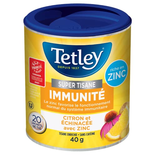 Tetley Super Herbal Tea Lemon & Echinacea - 6 Pack (120 Tea Bags Total) - Canadian Distribution - Ships Free Within Canada on Orders Above CAD $199 - Image 6