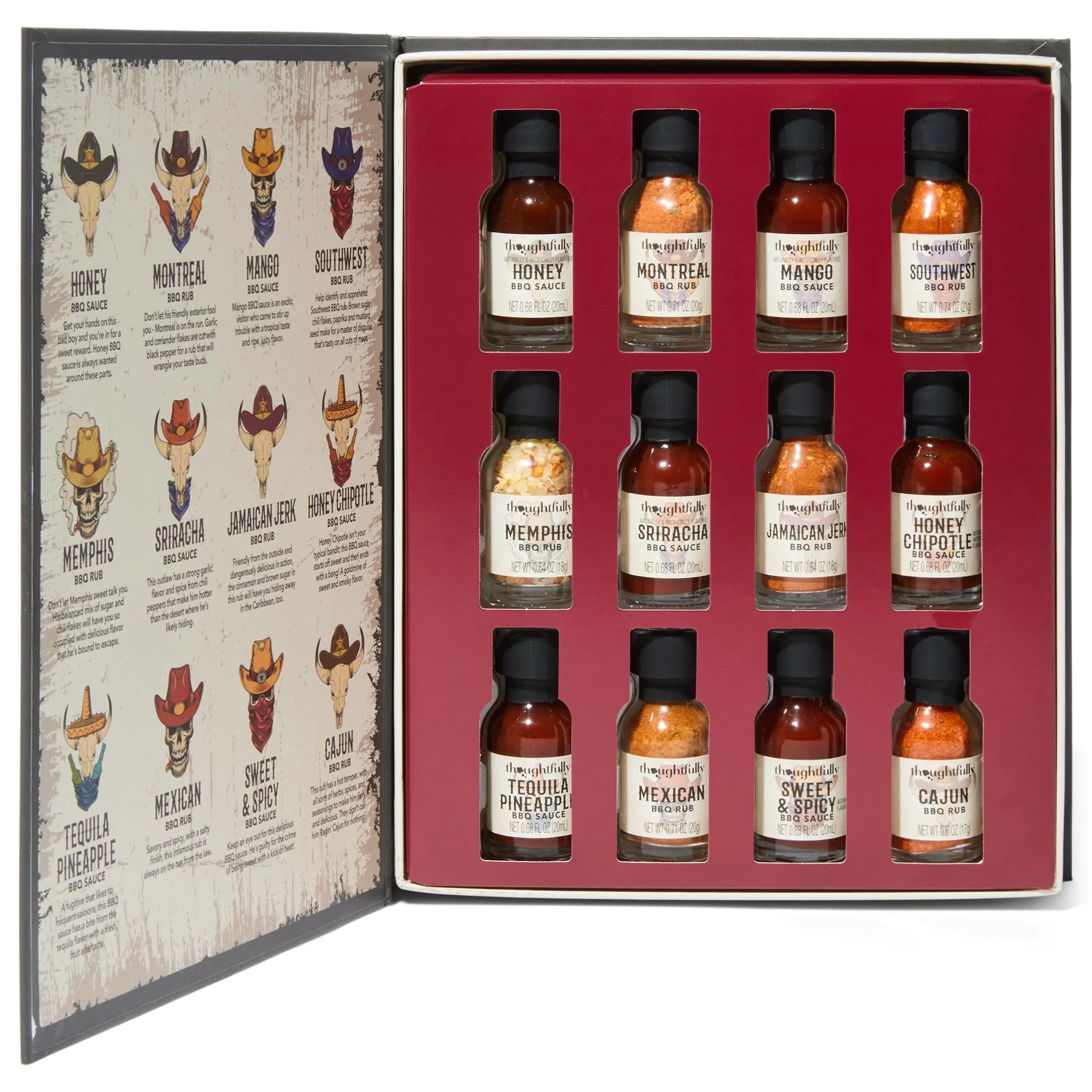 Thoughtfully – BBQ Sauce & Rub Gift Set – Western Theme – Set of 12 - Canadian Distribution - Ships Free Within Canada on Orders Above CAD $199 - Image 3