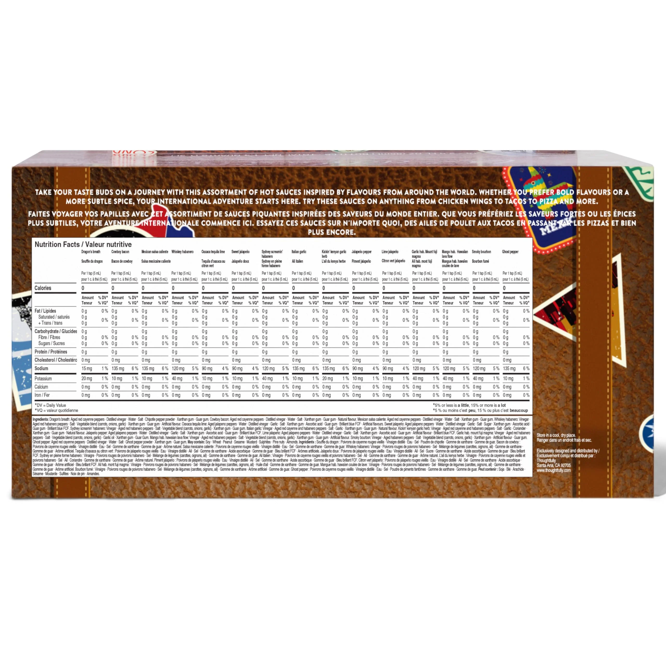 Thoughtfully – Hot Sauce Gift Set – World Traveler – 15 Pack – Global Flavours - Canadian Distribution - Ships Free Within Canada on Orders Above CAD $199 - Image 6