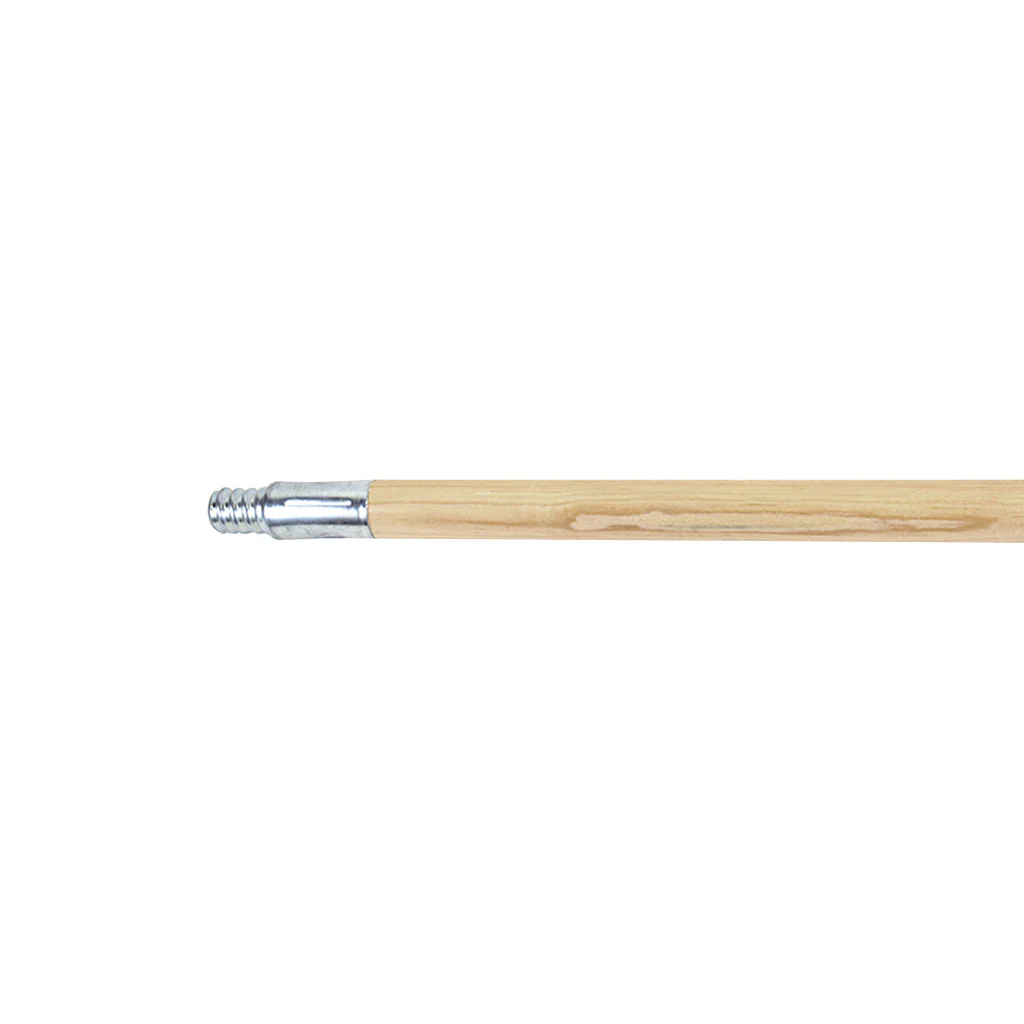 Threaded Metal-Tip Lacquered Wood Handle - Sold By The Case