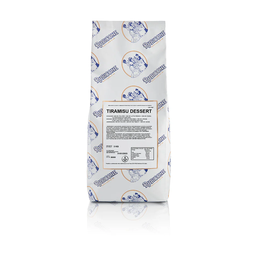"PRE-ORDER" Tiramisu Dessert Base - Case of 4 x 3 KG Bags - Bakery and Pastry - Rubicone Canada - Ships Free Within Canada on Orders Above CAD $199
