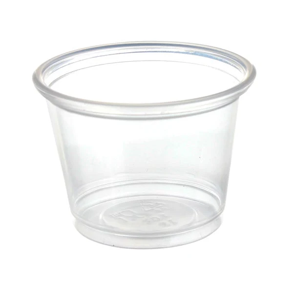 Titan 1 oz Clear Plastic Portion Cups - 4 Packs of 300 - Disposables, Restaurant Packaging and Take-Out Supplies - Canadian Distribution - Ships Free Within Canada on Orders Above CAD $199