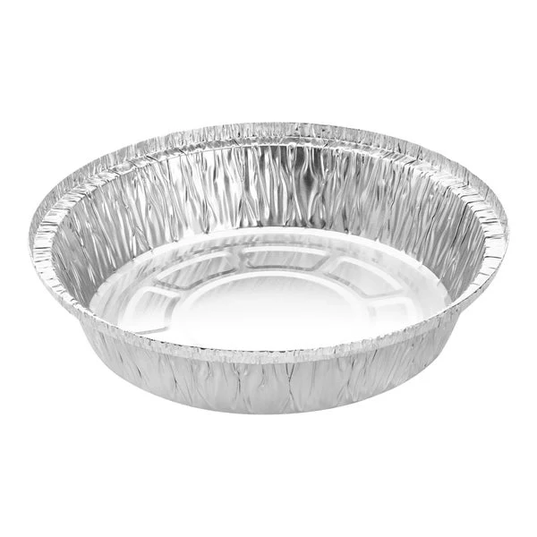 Titan 8" Round Aluminum Container - Pack of 500 - Disposables, Restaurant Packaging and Take-Out Supplies - Canadian Distribution - Ships Free Within Canada on Orders Above CAD $199