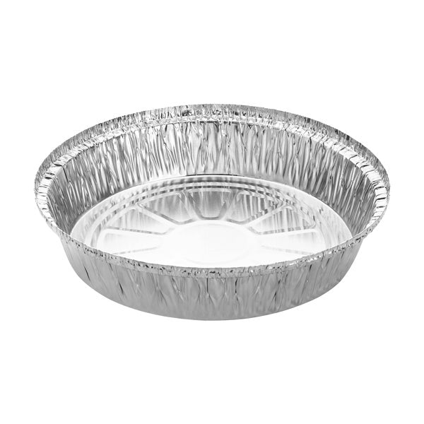 Titan 9-in Round Aluminum Containers - Pack of 500 - Disposables, Restaurant Packaging and Take-Out Supplies - Canadian Distribution - Ships Free Within Canada on Orders Above CAD $199