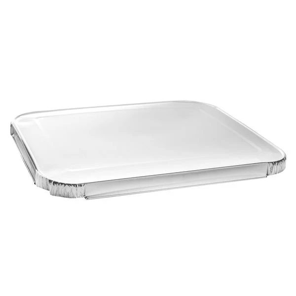 Titan Aluminum Lids for Half-Steam Pan - Pack of 100  - Disposables, Restaurant Packaging and Take-Out Supplies - Canadian Distribution - Ships Free Within Canada on Orders Above CAD $199