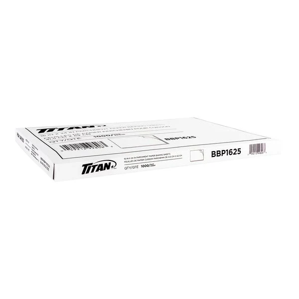 Titan Parchment Paper Baking Sheets - Pack of 1,000 - Disposables, Restaurant Packaging and Take-Out Supplies - Canadian Distribution - Ships Free Within Canada on Orders Above CAD $199