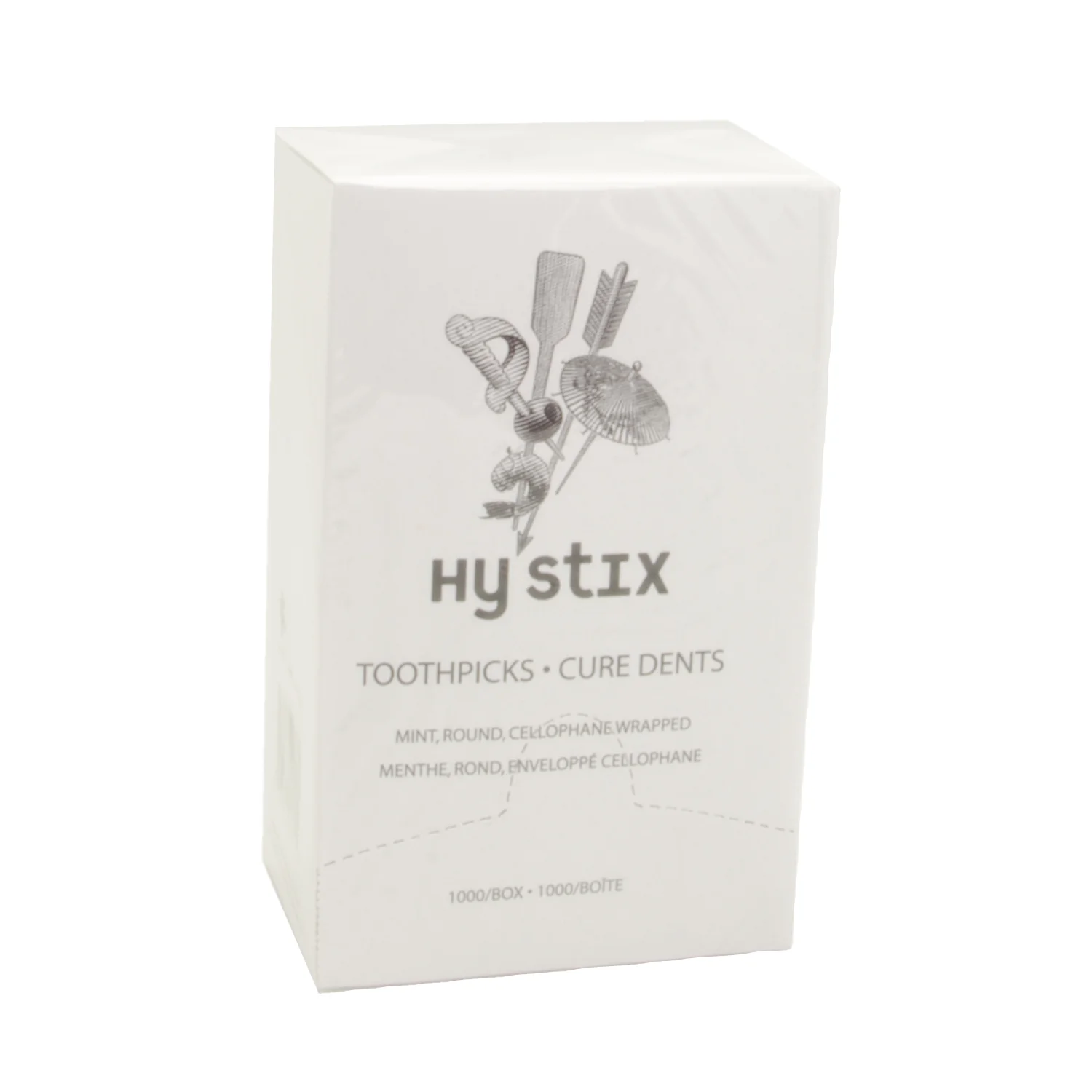 Toothpick Mint Wrapped Cellophane - (Case = 12 x 1000 count) - Hy Stix - Packaging and Accessories - Restaurant Supplies and Equipment - Canadian Distribution - Image 4