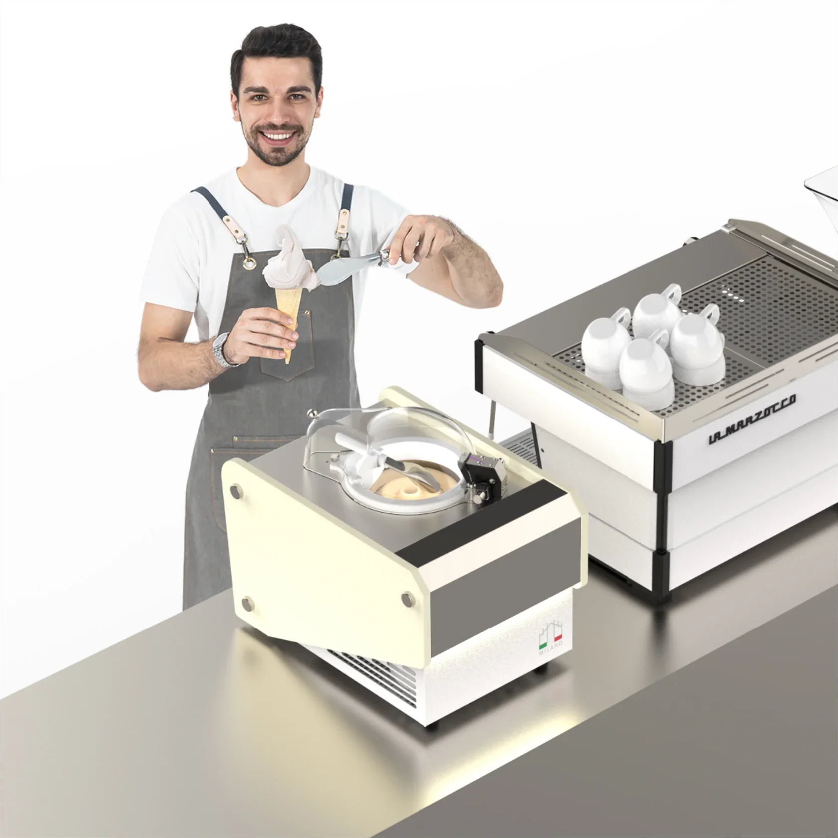 V1 Milano - Table Top Commercial Gelato Ice Cream Maker - Top Churn Canada - Canadian Distributor - Image 3