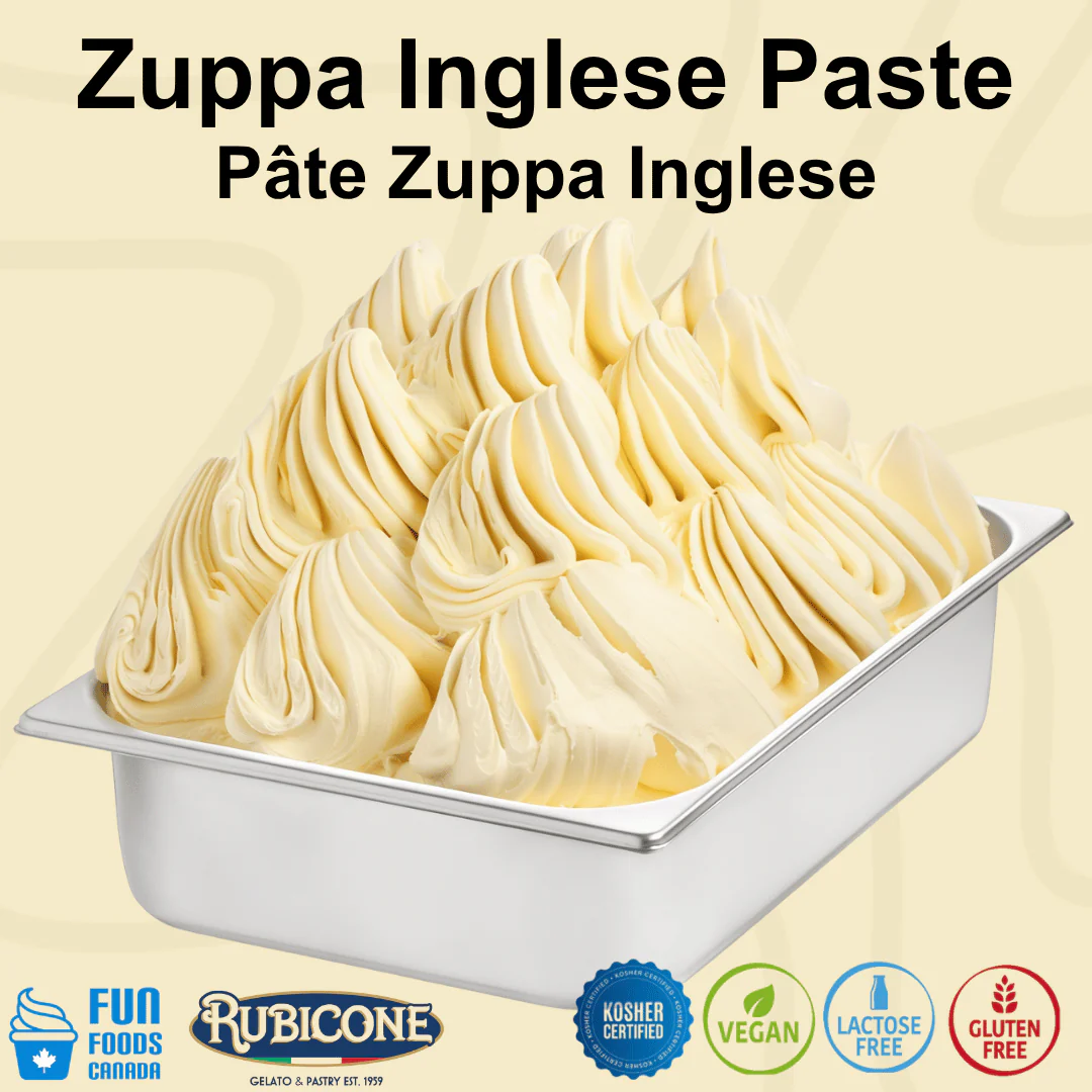 "PRE-ORDER" Trifle (Zuppa Inglese) Paste - Classic Gelato Pastes - Case of 2 x 3 KG Buckets - Rubicone Canada - Ships Free Within Canada on Orders Above CAD $199