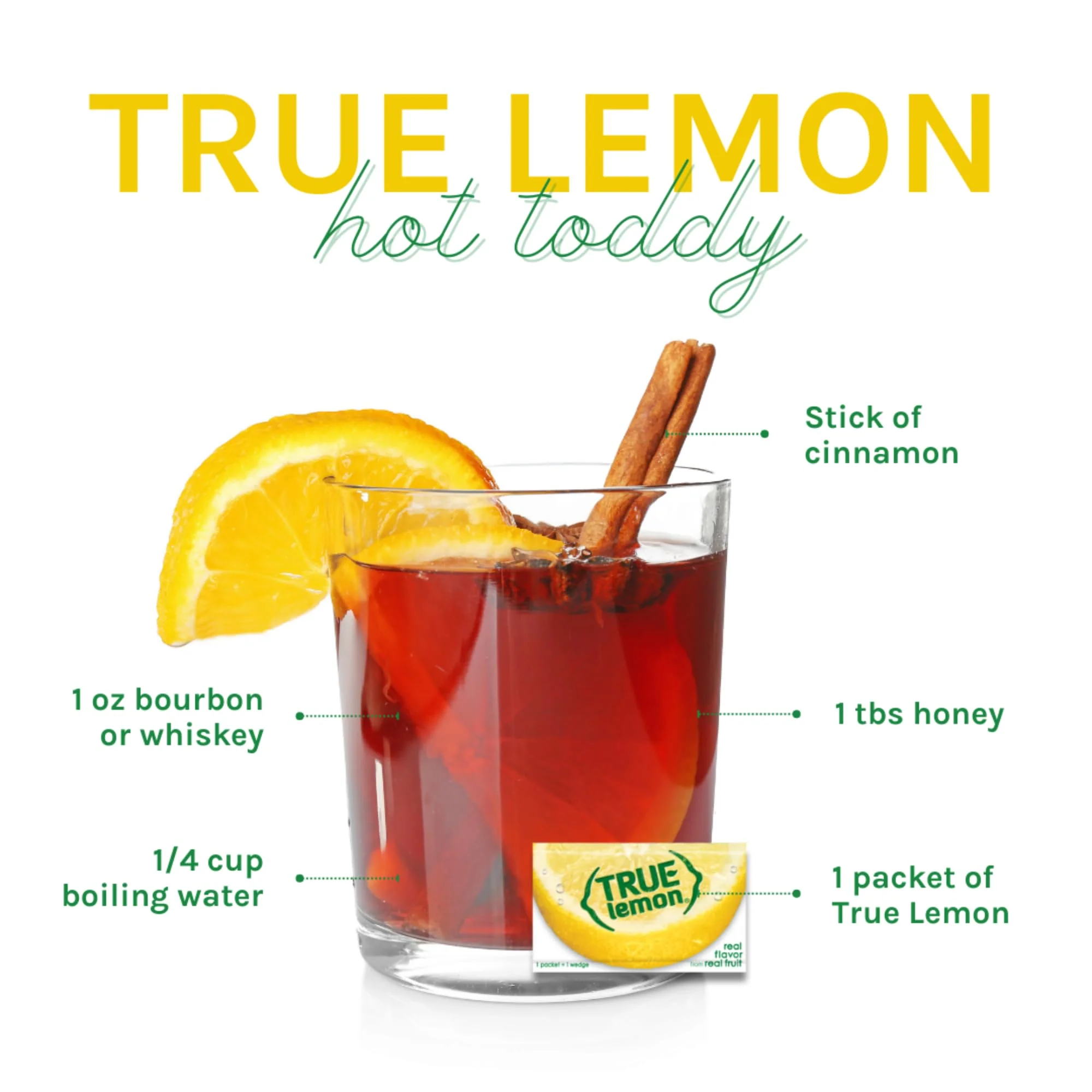 True Lemon โ Water Enhancer โ Lemon, Sugar-Free โ 100 Pack x 2 - Canadian Distribution - Ships Free Within Canada on Orders Above CAD $199 - Image 2