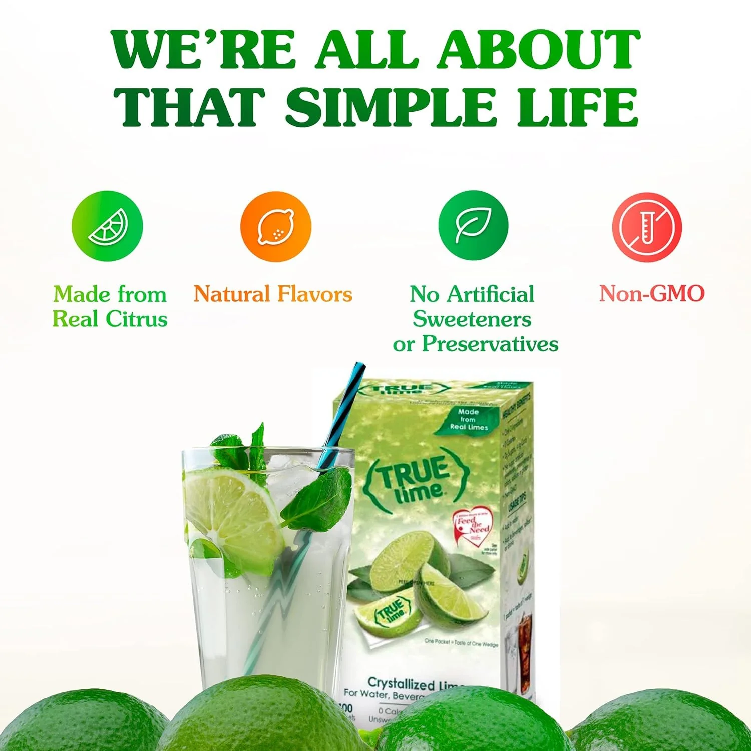 True Lime – Water Enhancer – Single-Serve Packets – 100 Count - Canadian Distribution - Ships Free Within Canada on Orders Above CAD $199 - Image 2