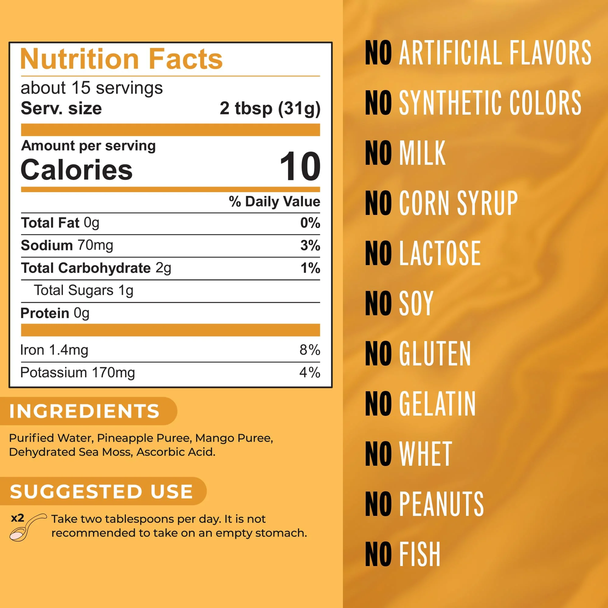 TrueSeaMoss – Mango Pineapple Sea Moss Gel – 473mL - Canadian Distribution - Ships Free Within Canada on Orders Above CAD $199 - Image 5