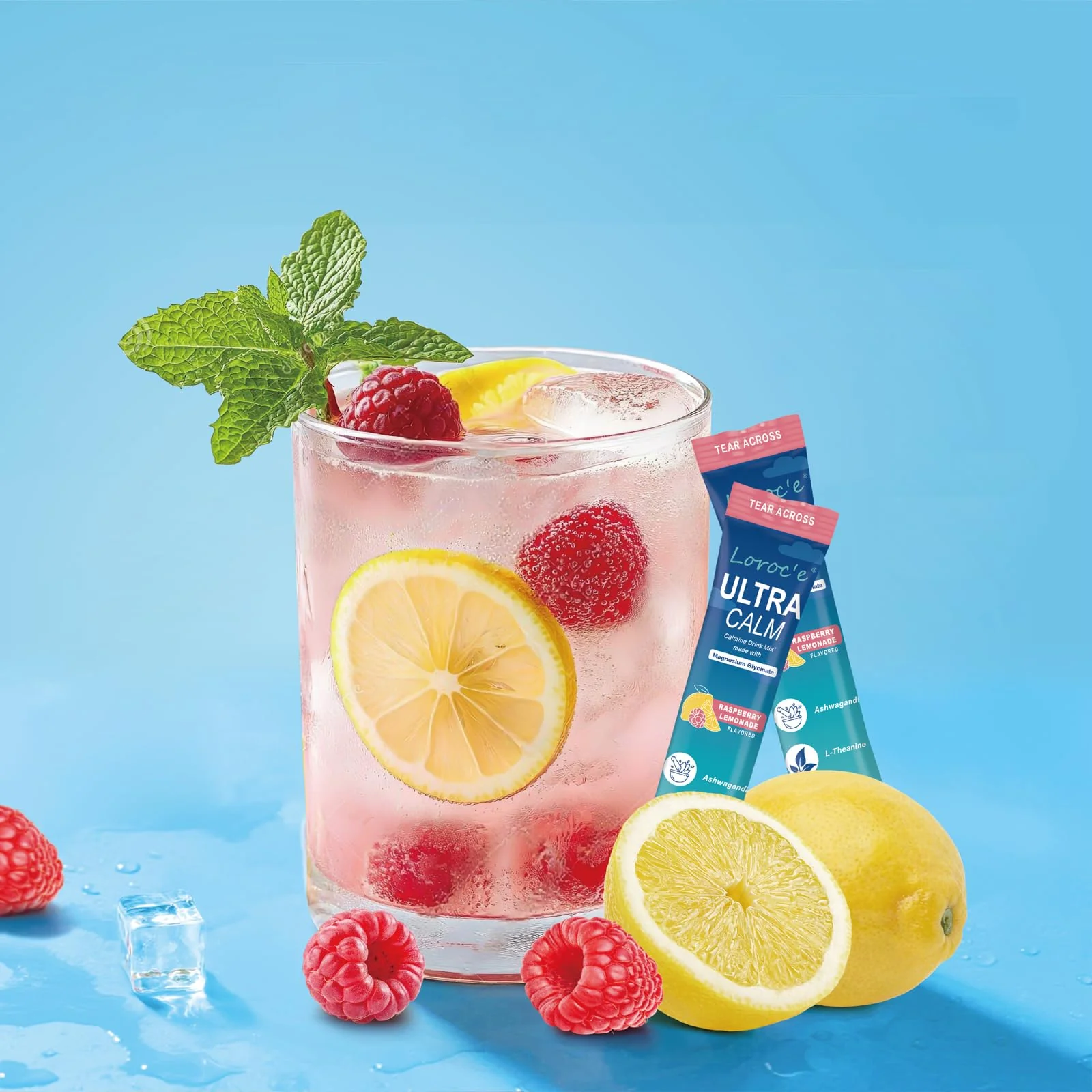 UltraCalm โ Super Drink Packets โ Raspberry Lemon โ 30 Servings - Canadian Distribution - Ships Free Within Canada on Orders Above CAD $199 - Image 3