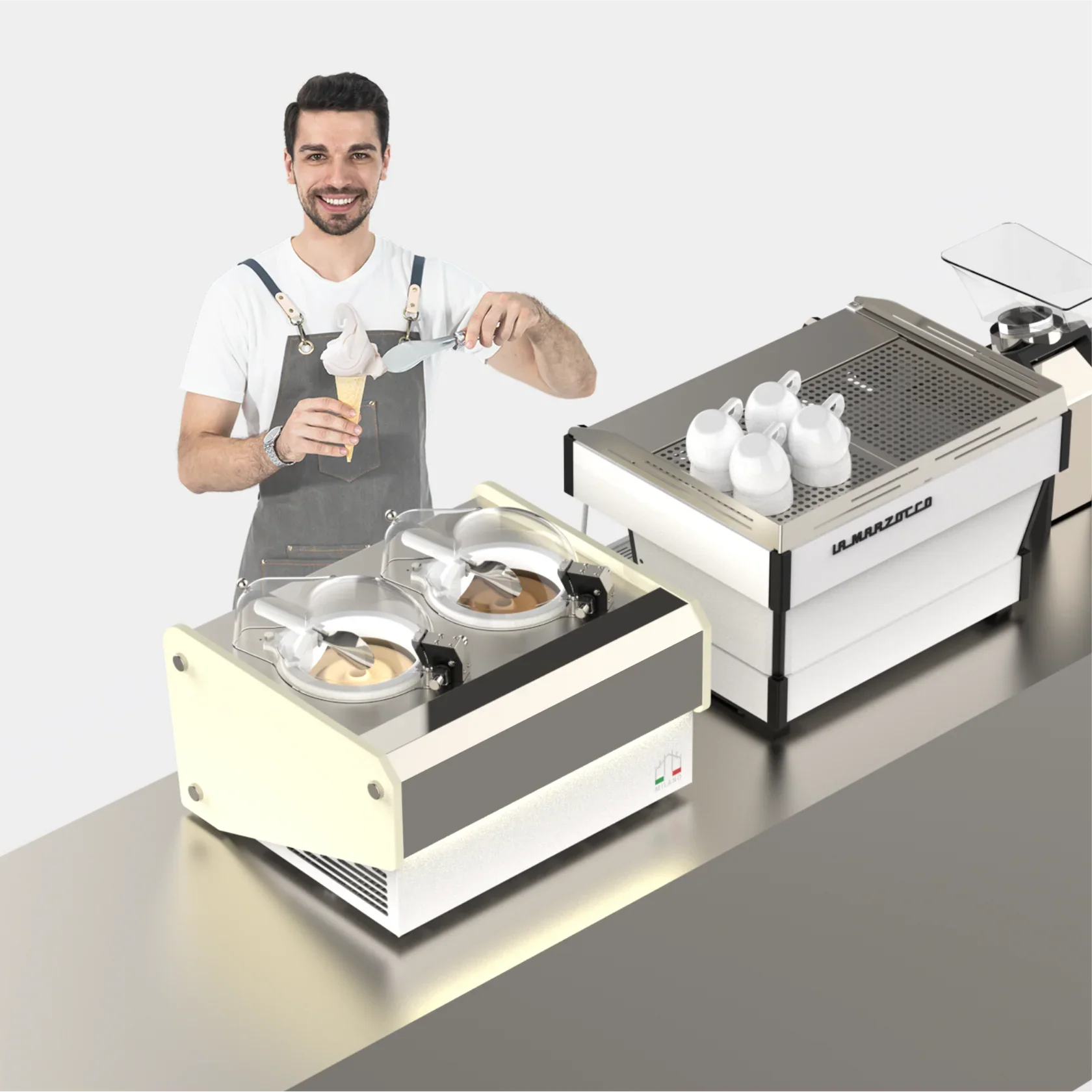 V2 Milano - Table Top Commercial Gelato Ice Cream Maker - Top Churn Canada - Canadian Distributor - Image 5