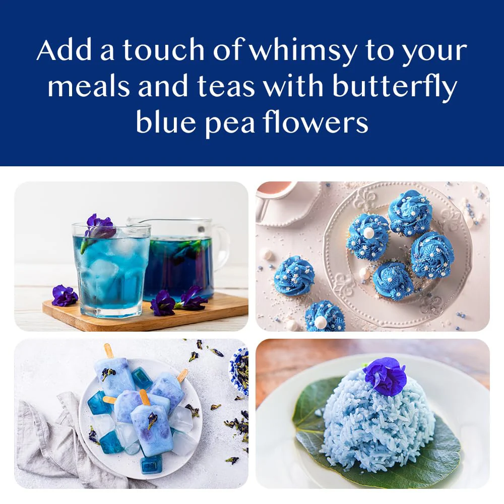 VAHDAM Butterfly Pea Flower Tea - 2 x 1.76oz Loose Leaf | 100+ Servings | Earthy & Delicate Flavor - Canadian Distribution - Ships Free Within Canada on Orders Above CAD $199 - Image 4