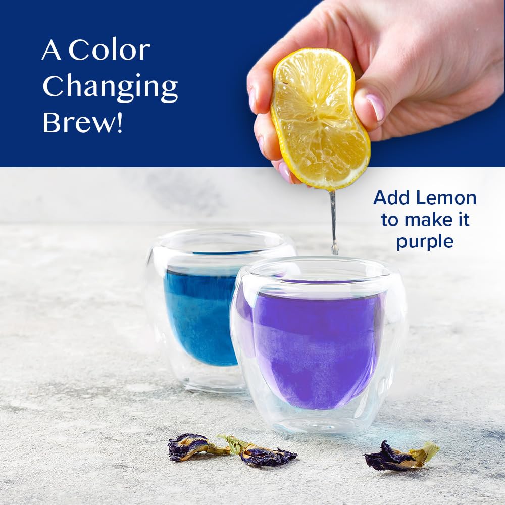 VAHDAM Butterfly Pea Flower Tea - 2 x 1.76oz Loose Leaf | 100+ Servings | Earthy & Delicate Flavor - Canadian Distribution - Ships Free Within Canada on Orders Above CAD $199 - Image 7