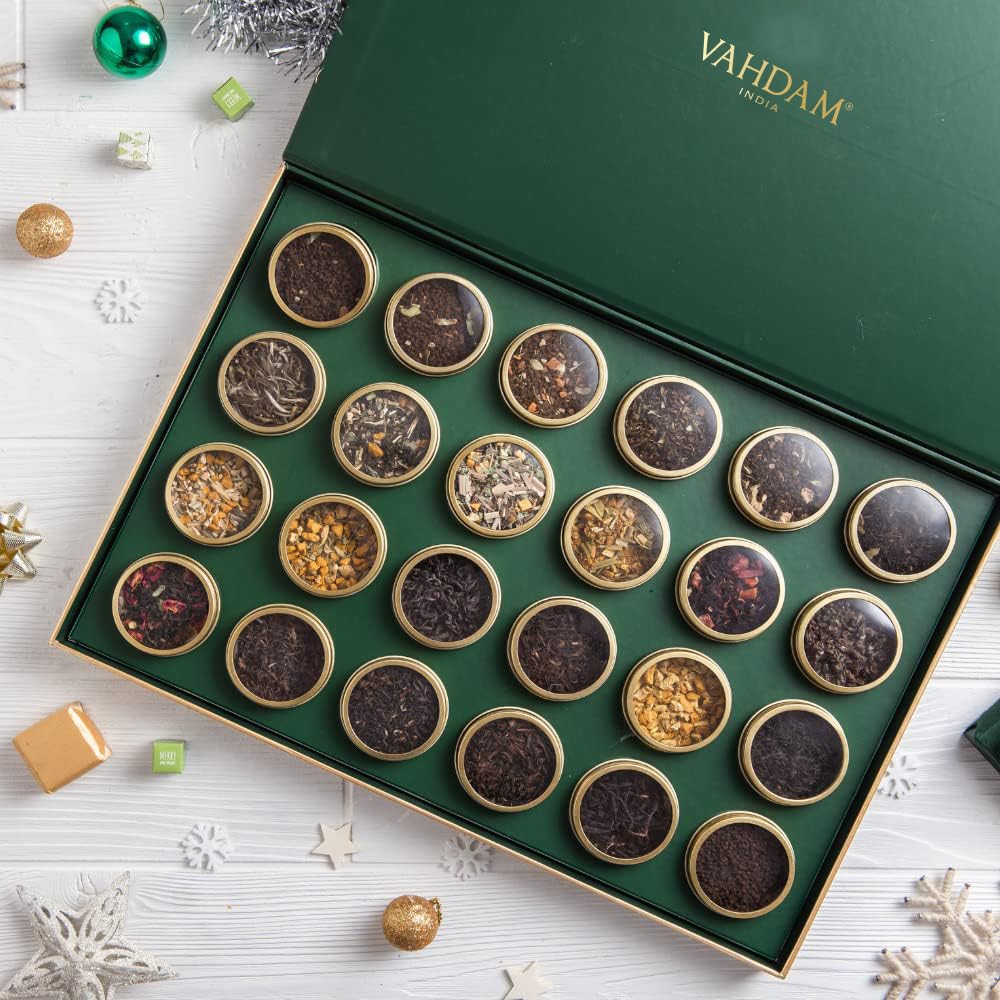 VAHDAM โ Tea Gift Set โ 24 Loose Leaf Teas โ Luxury Tin Caddies - Canadian Distribution - Ships Free Within Canada on Orders Above CAD $199 - Image 8